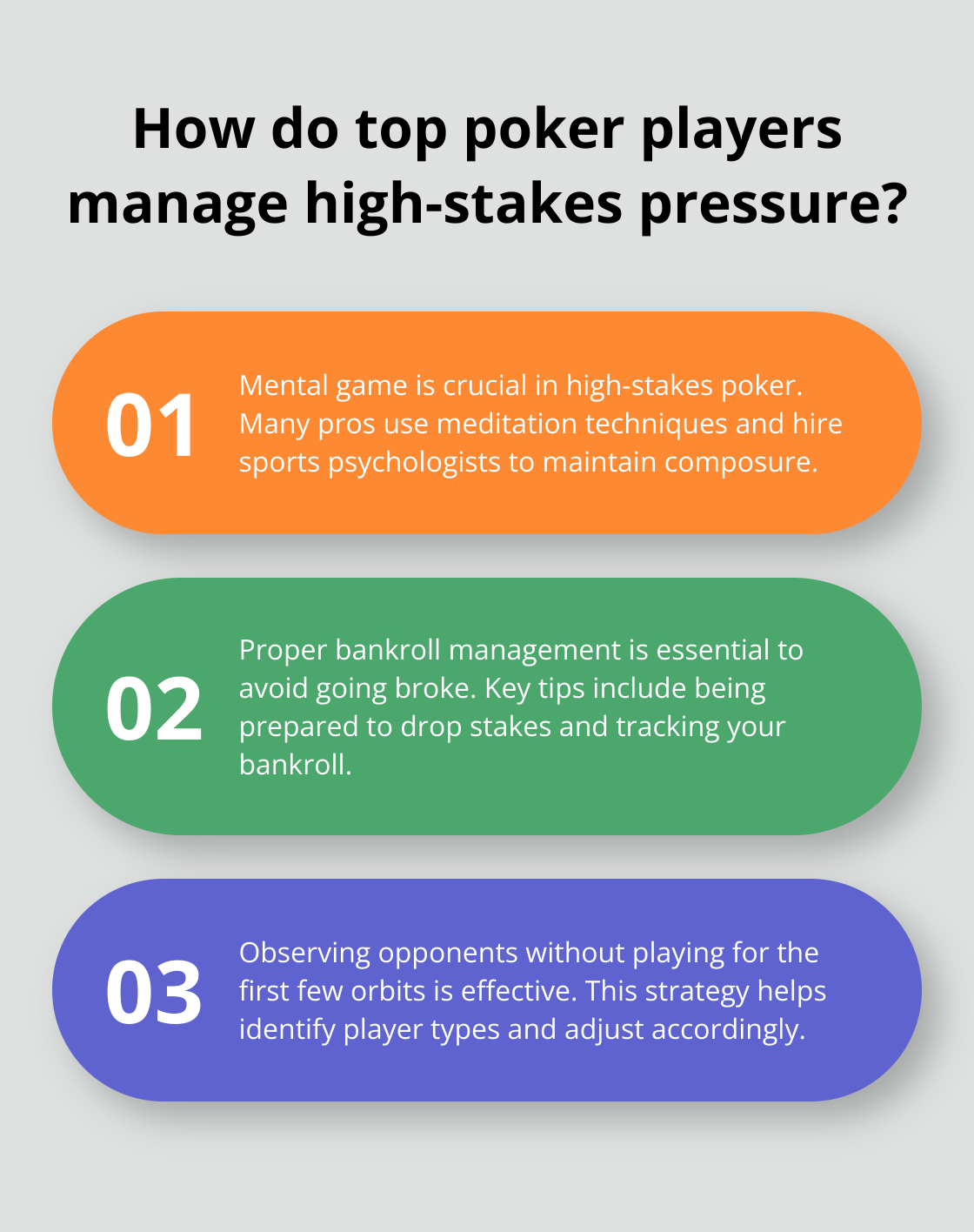 Infographic: How do top poker players manage high-stakes pressure?